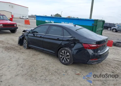 2025 Volkswagen Jetta 1.5T S z USA, uszkodzony, nr VIN 3VW5X7BU7SM000763